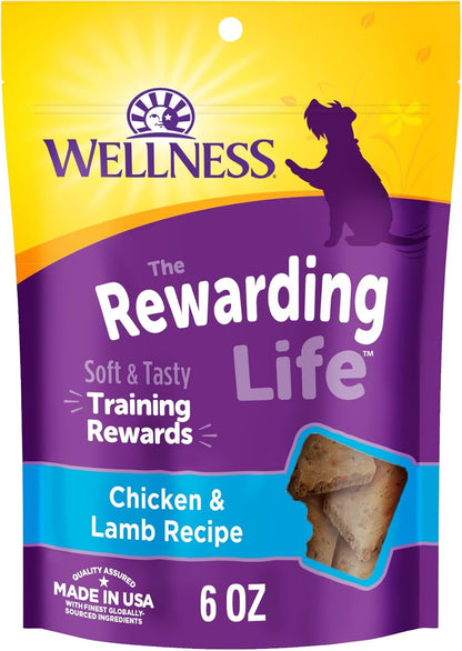 Rewarding Life Dog Treats, Training Treat, Grain Free, Soft Chicken & Lamb (6 Ounce Bag)